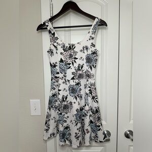 H&M Floral Print Skater Dress